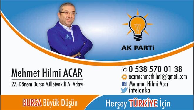 Mehmet Hilmi Acar Milletvekili Aday Adayı
