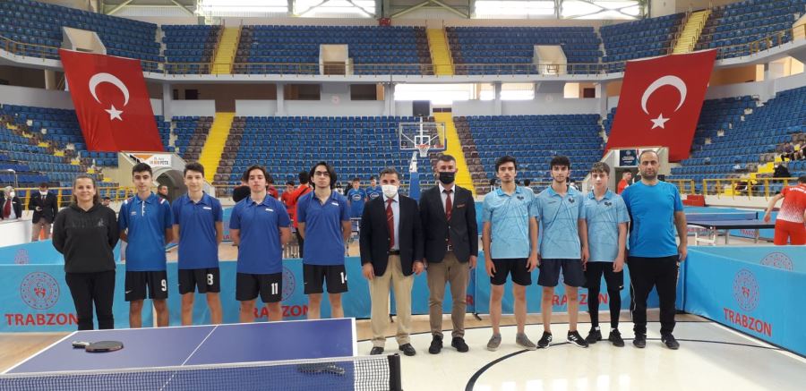 Çaykara Anadolu Lisesi Masa Tenisi İl Birinciliğinde Yarı Finalde