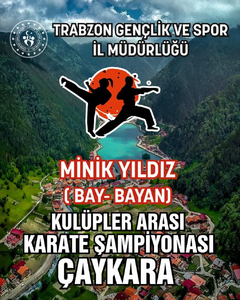 Çaykara İlçesinde Kulüpler Arası Karate Şampiyonası