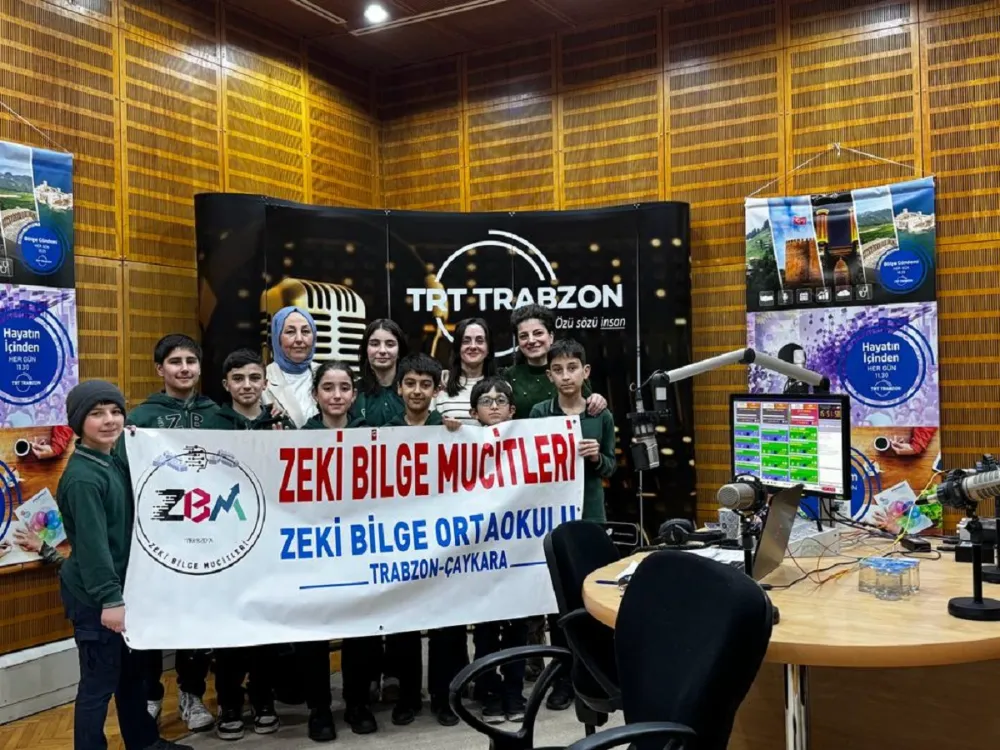 Çaykara İlçesinin Genç Mucitleri TRT Trabzon Radyosunun Canlı Yayın Konuğu Oldular
